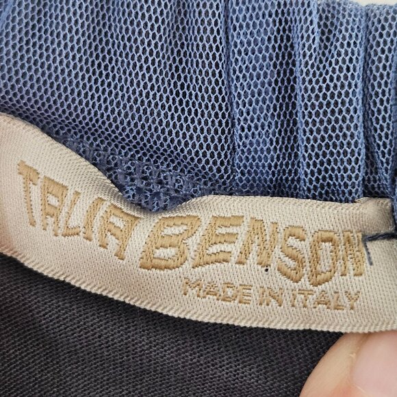 Talia Benson Italian Tulle Ruffled Tutu Skirt Blue Sz Small Medium Balletcore - Picture 9 of 9